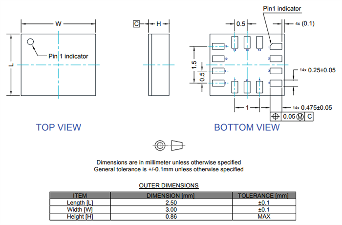 STMicroelectronics LSM6DSV32X 6轴惯性测量单元(IMU)